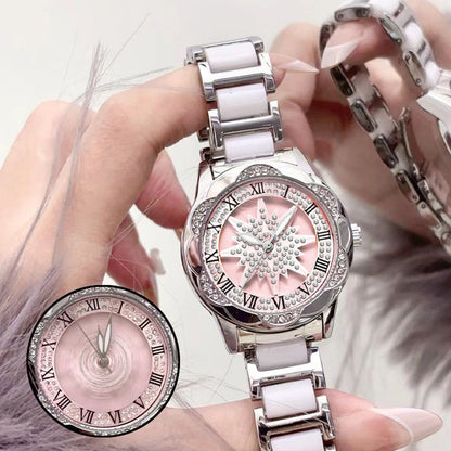 🔥Begrenset tidsbegrenset tilbud 50% rabatt🔥Kvinners Rhinestone Quartz Watch